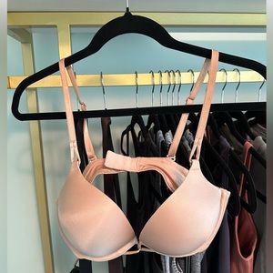 Victoria’s Secret Bombshell push up bra. Nude 34 B